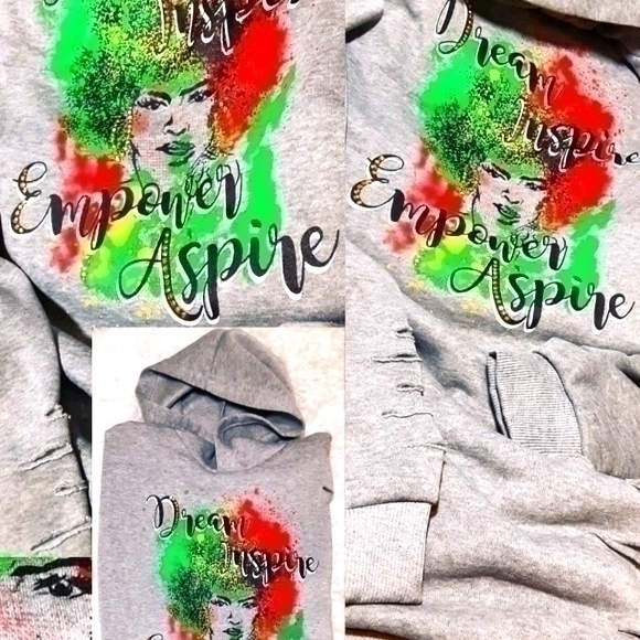 Dream,Inspire,Empower,Aspire A Queen's Hoodie - Picture 1 of 7